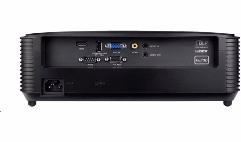 BAZAR - Optoma projektor W371 (DLP, FULL 3D, WXGA, 3 800 ANSI, HDMI, VGA, RS232, 10W speaker) - Poškozený obal (Komplet)