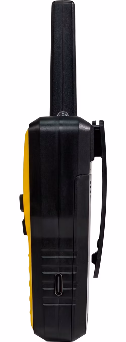 EVOLVEO FreeTalk 2W, PMR vysílačka s výkonem 0,5 a 2W, žlutočerná