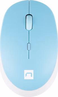 Natec optická myš HARRIER 2/1600 DPI/Kancelárska/Optická/1 600 DPI/Bezdrôtová Bluetooth/Svetlo modrá