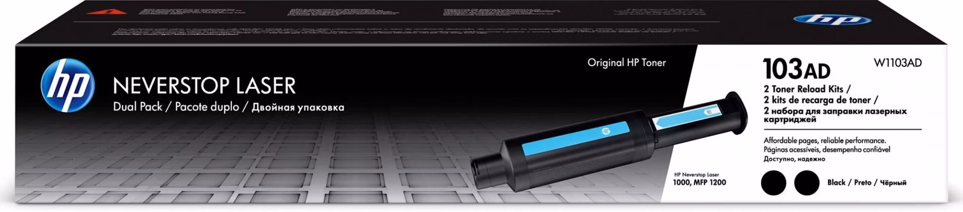 HP toner 103AD/Black/2x2500 stran/2-pack