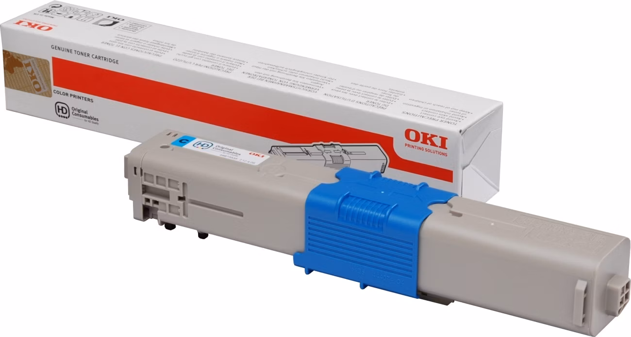 OKI originál tonerová kazeta 44973535/ C301/ C321/ 1 500 stran/ azurový