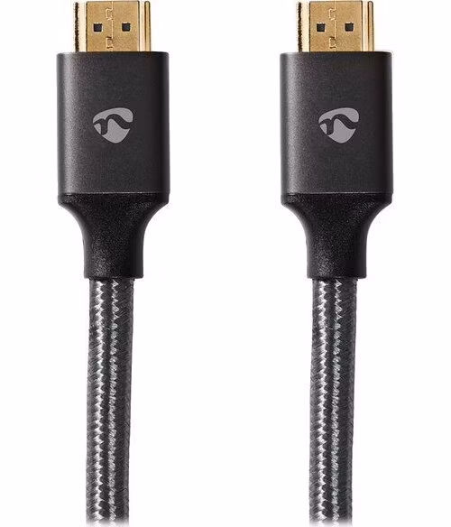 NEDIS PROFIGOLD Ultra High Speed HDMI 2.1 kabel/ 8K@60H/ zlacené konektory HDMI-HDMI/ bavlna/ antracit/ BOX/ 5m