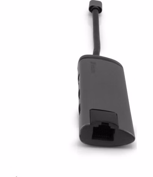 VERBATIM 49141 Multiportový USB-C HUB, 2x USB 3.0, 1x USB-C, HDMI, LAN, šedý dok