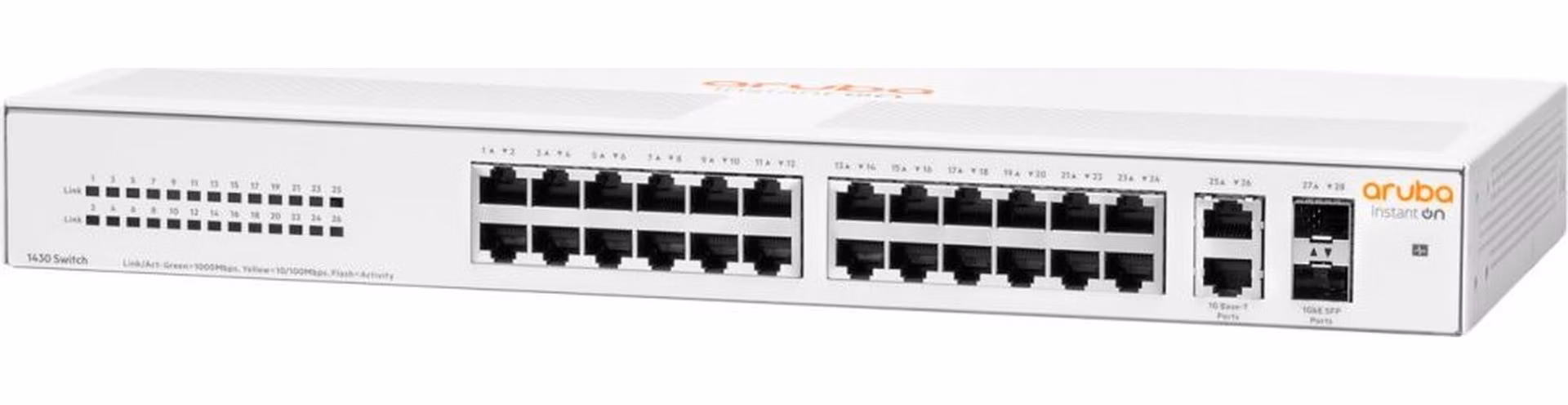HPE Networking Instant On Switch 26p Gigabit 2p SFP 1430