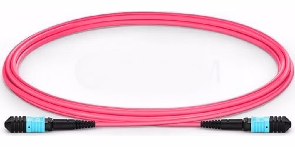 XtendLan FO patch MPO(f)-MPO(f), 2m, OM4, 12/12, kabel kulatý 3mm, přímý (Type A)