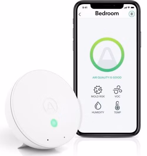 AirThings Wave mini - senzor kvality ovzdušia, vlhkosti, teploty a vzdušných chemikálií
