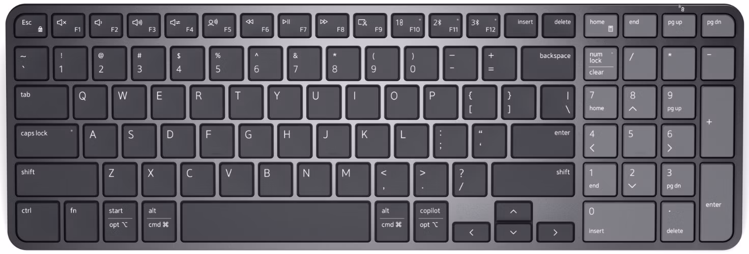 DELL KB746 nabíjecí bezdrátová klávesnice CZ/SK/ česká/slovenská QWERTZ