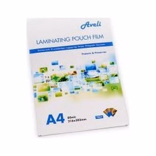 AVELI Laminovací fólie A4/160mic (2x80), lesklé, 25ks