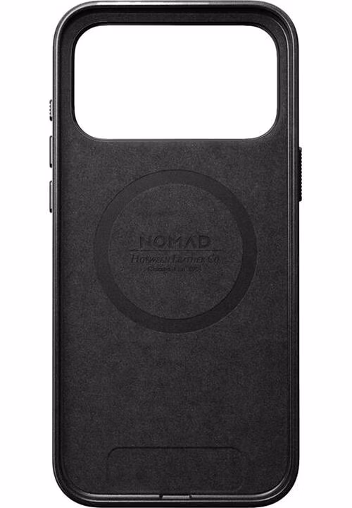Nomad kryt Traditional Leather Case Magsafe pre iPhone 18 Pro Max - Black