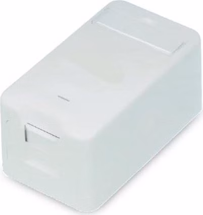 OXnet Zásuvka Keystone 1 port, neosadená na omietku, biela