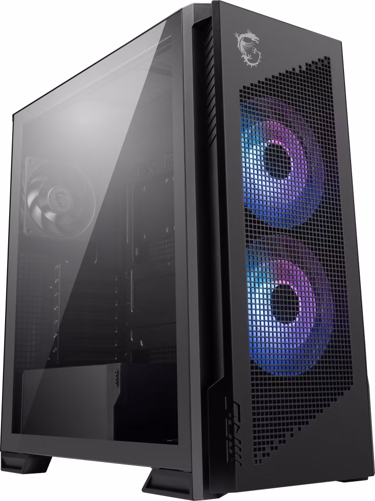 MSI skříň MPG VELOX 300R AIRFLOW PZ/ bez zdroje/ temperované sklo/ 2x 160mm fan/ 1x 120mm fan/ 2x USB/ 1x USB-C/ černá