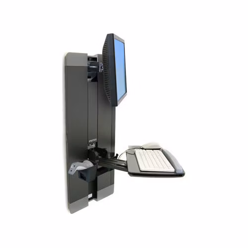 ERGOTRON StyleView® Vertical Lift, Patient Room (černý), držák na zeď posuvný, monitor, klávesnice ,+ přísl.