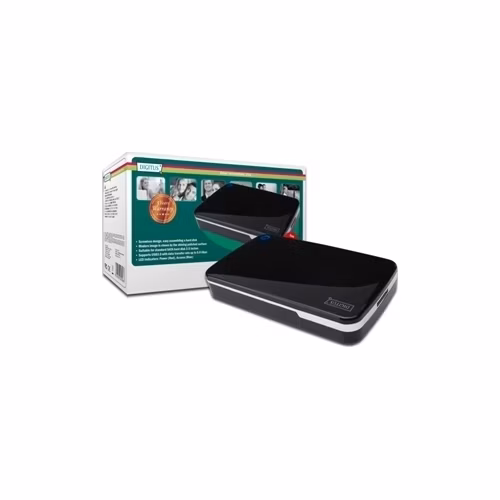 Digitus USB 3.0 pouzdro pro 3,5"SATA HDD, nap.zdroj , ( bezšroubová instalace )
