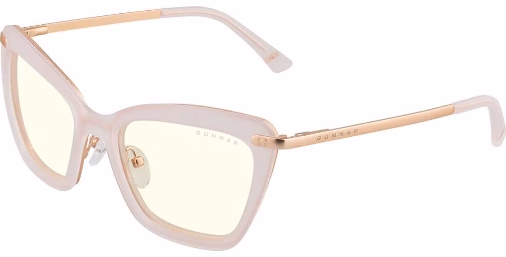 GUNNAR kancelářske/herní brýle ANNA BALLET PINK čirá skla BLF 35 GUNNAR focus