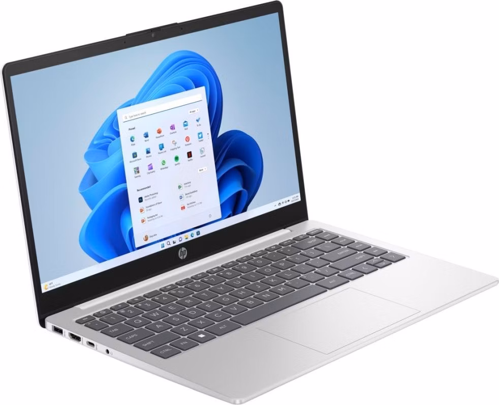 HP 14-em0042nc, Ryzen 5-7520U, 14.0/1920x1080/IPS/300n, UMA, 16GB, SSD 512GB, W11H, 2-2-0, Diamond White