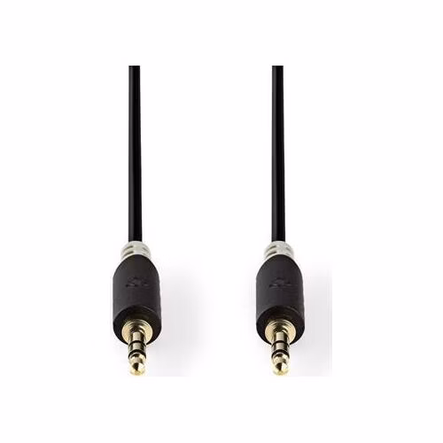 Nedis CABW22000AT100 - Stereofonní Audio Kabel | 3,5mm Zástrčka - 3,5mm Zástrčka | 10 m | Antracit