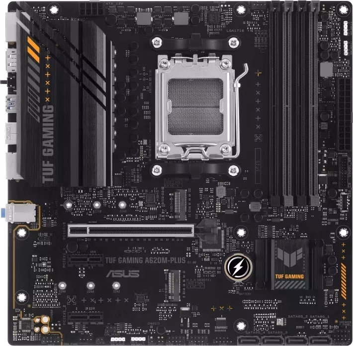 ASUS MB Sc AM5 TUF GAMING A620M-PLUS, AMD A620, 4xDDR5, 1xHDMI, 2xDP, mATX