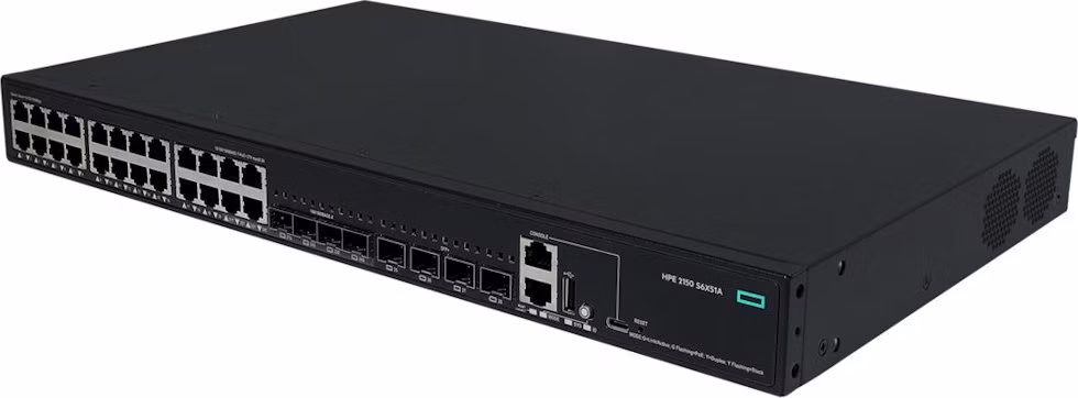 HPE Networking CW 2150 24p 10M/100M/1G PoE+ 4p SFP 1G Combo 4p SFP+ 1G/10G 405W Switch