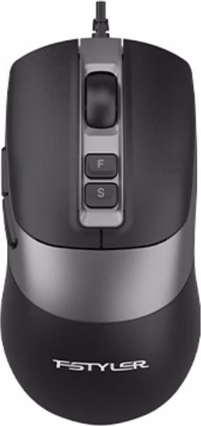 A4tech FM50 Plus FStyler, drátová kancelářská myš, černá
