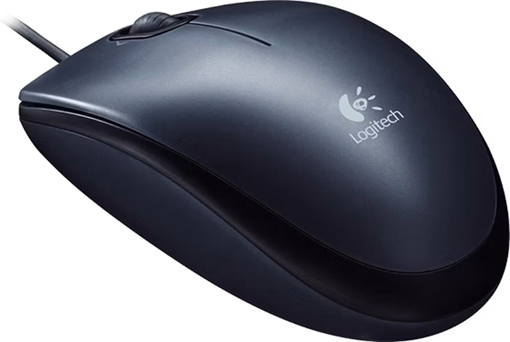 Logitech M90/Kancelářská/Optická/1 000 DPI/Drátová USB/Černá