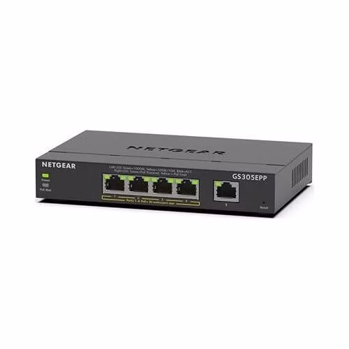 Netgear 5PT Gbit High Power PoE+ Switch