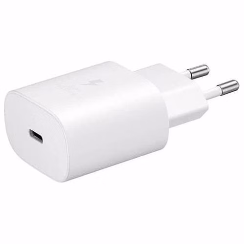 Samsung cestovná nabíjačka USB-C 25W, bez kábla, biela, bulk