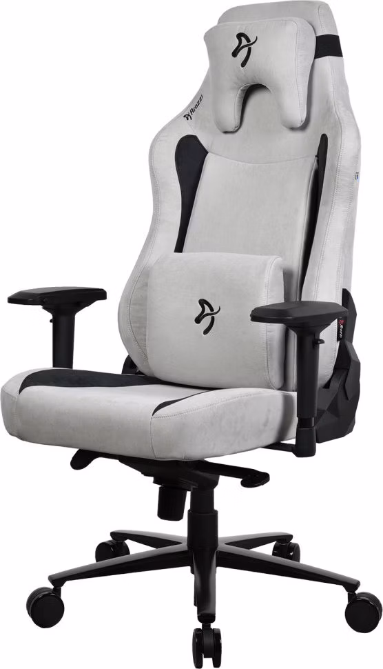 AROZZI herní židle VERNAZZA XL Supersoft Light Grey/ látkový povrch/ světle šedá