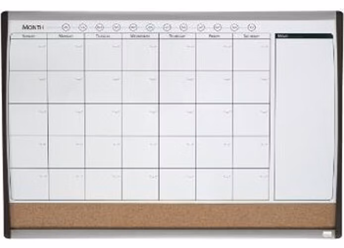 Nobo měsíční organizační magnetická tabule 58,5 x 43 cm