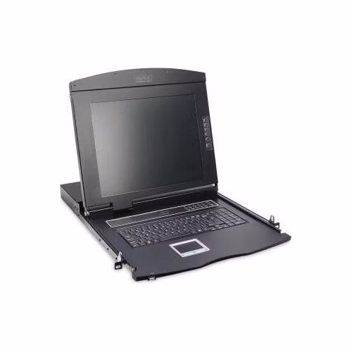 Digitus Modular console with 17" TFT (43,2cm), 1-port KVM &amp; Touchpad, UK keyboard