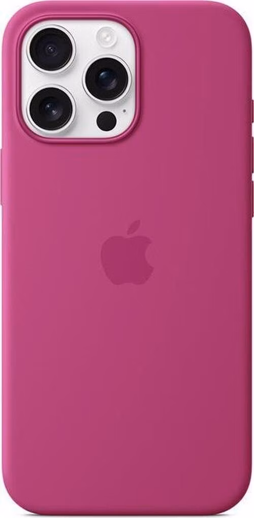 iPhone 16 Pro Max Silicone Case with MagSafe - Fuchsia
