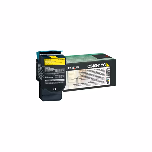 Lexmark C540, C543, C544, X543, X544 2K Yellow HY RP Toner Cart
