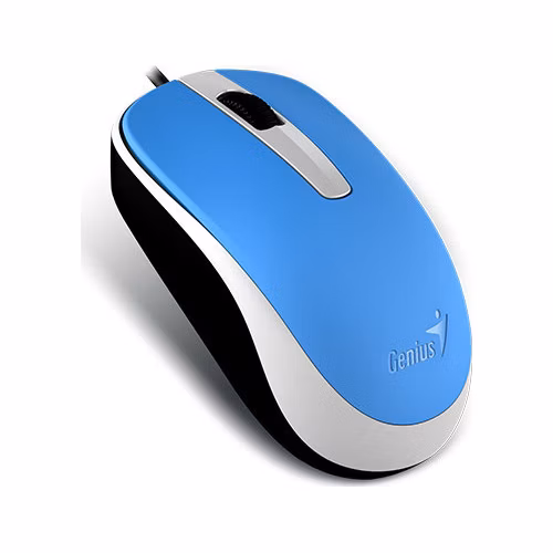 GENIUS DX-120/Kancelářská/Optická/1 200 DPI/Drátová USB/Modrá