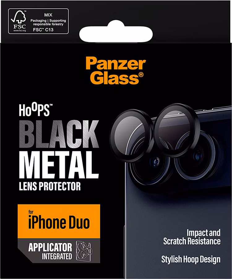 PanzerGlass ochranné sklo Hoops pre iPhone Duo - Black