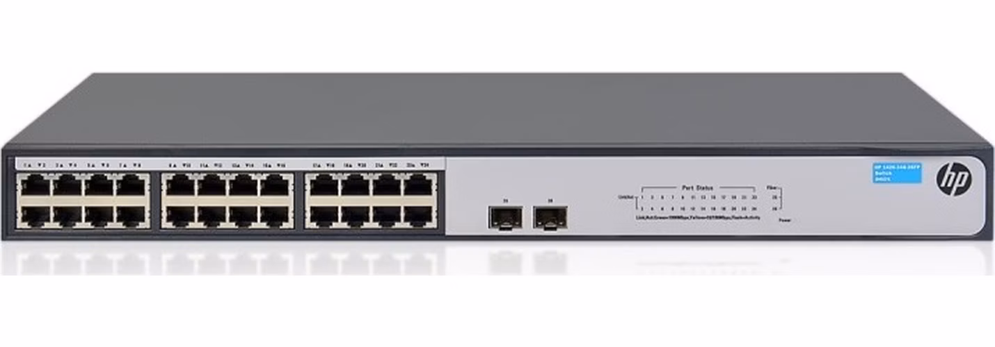 HP Switch 1420/ 24x 10/100/1000 + 2x 1G SFP, bez managementu, rack
