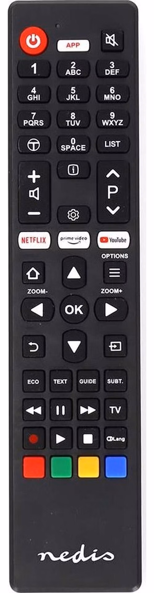 Nedis TVRC45TCBK - Náhradní Dálkový Ovladač | TCL/Thomson TV | Předprogramovaný | Černá