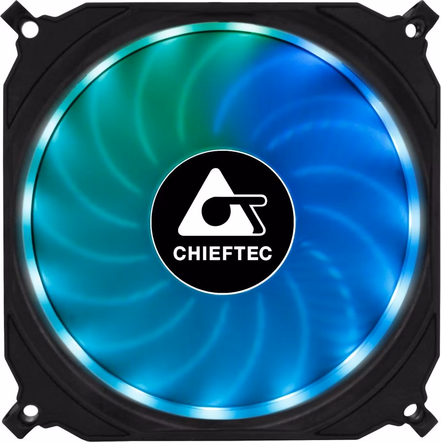 CHIEFTEC ventilátor Tornado / 120mm fan / RGB LED / ultratichý 16 dBa