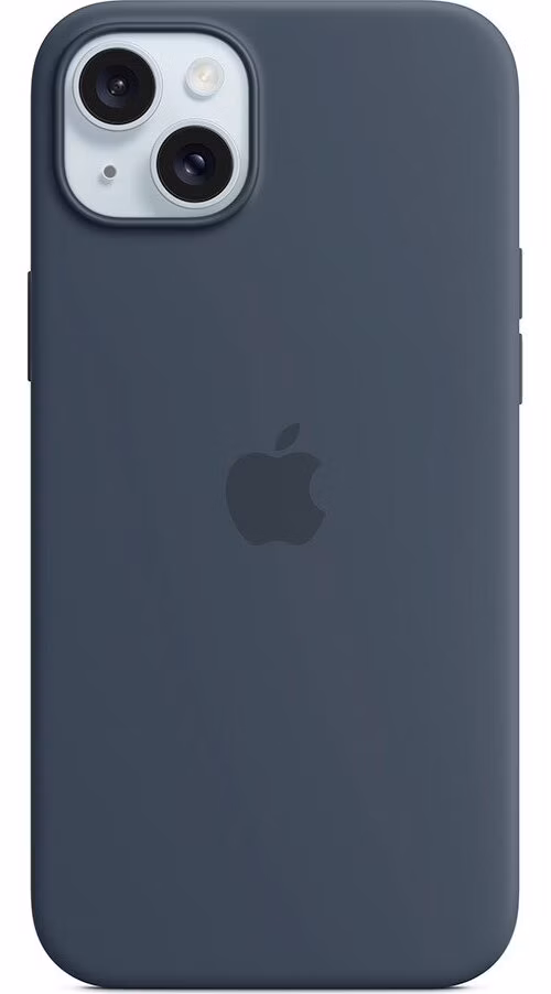 iPhone 15 Plus Silicone Case with MagSafe - Storm Blue