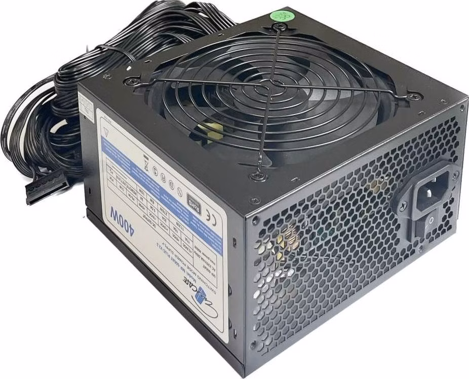 EUROCASE zdroj 400W/ ATX2.3 / 12cm fan/ PFC ATX 20/24pin/ 3x SATA / 80+