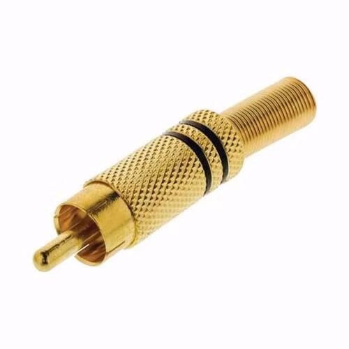 Nedis CAGP24900BK - Konektor RCA | RCA Zástrčka - 10 kusů | Černá barva