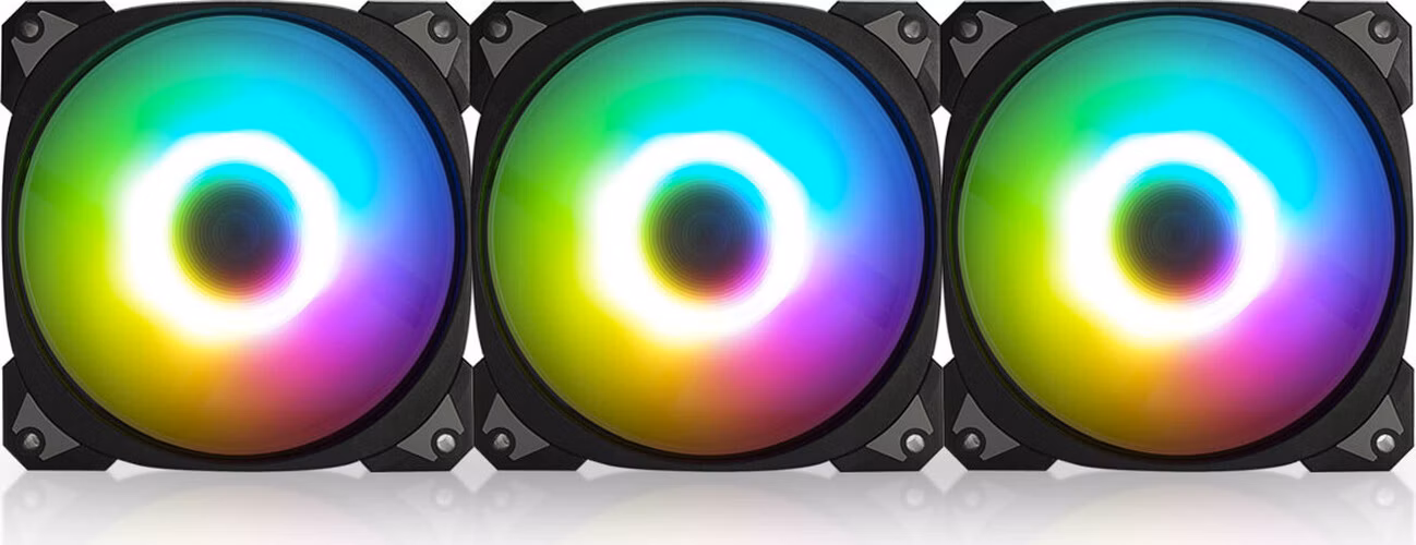 In Win Case fan Neptune AN120, 120mm, ARGB, Black (Triple pack+ Extension cables)