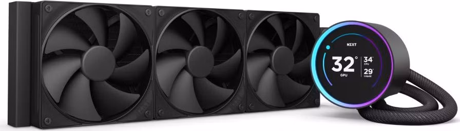 NZXT vodní chladič Kraken 360 ELITE / 3x120mm fan / 4-pin PWM / LCD disp. / 6 let