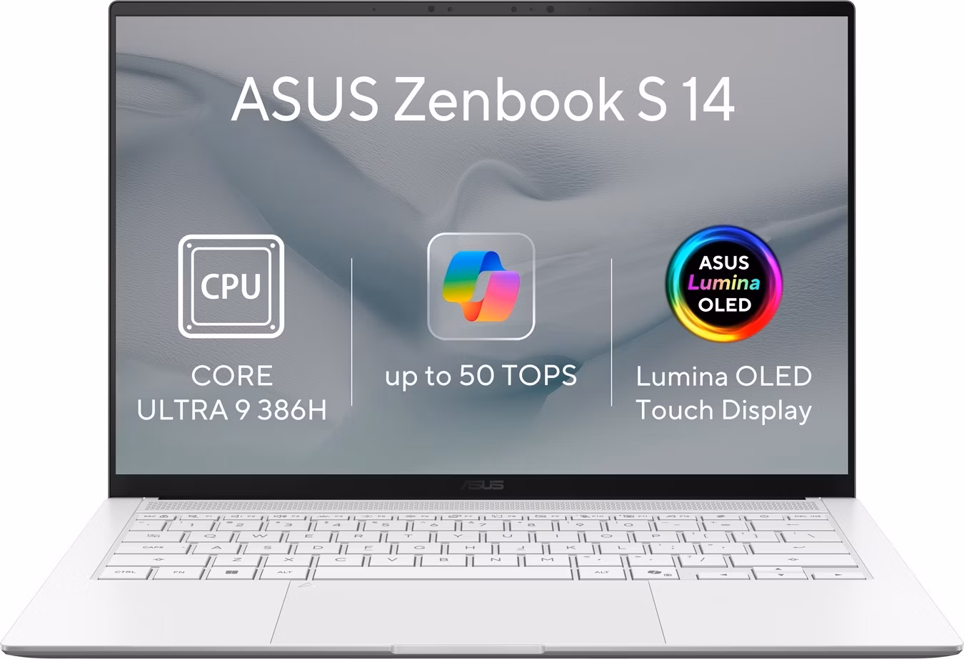 ASUS Zenbook S14 UX5406AA-OLED431XZ, Core Ultra 9 386H, 14.0˝ 2880 x 1800/Touch, UMA, 32GB, SSD 1TB, W11Pro, TOPS 50, be