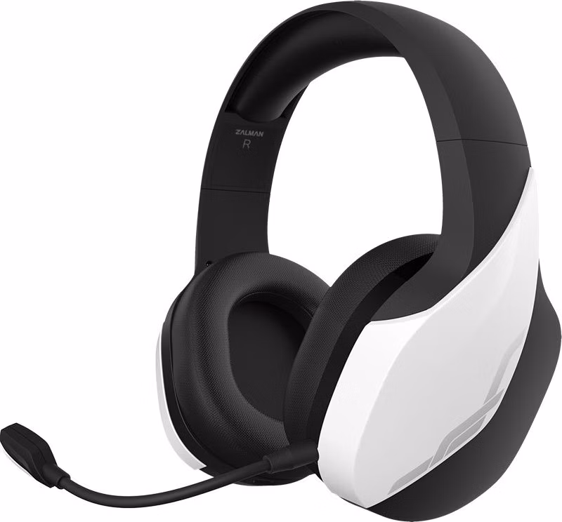 Zalman headset ZM-HPS700W / herní / náhlavní / bezdrátový / 50mm měniče / 3,5mm jack / bíločerný