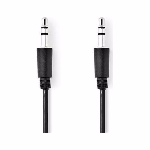 Nedis CAGP22005BK10- Stereofonní Audio Kabel | 3,5mm Zástrčka - 3,5mm Zástrčka | 1 m | Černá