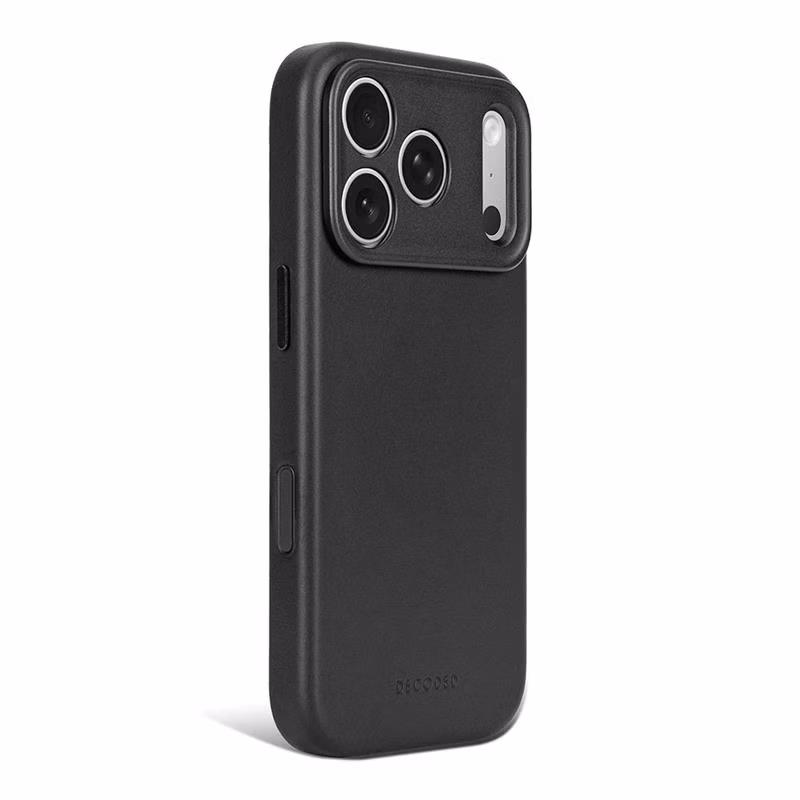 Decoded kryt Leather Case Magsafe pre iPhone 18 Pro Max - Black