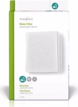Nedis VCFI212MIF - Univerzální motorový filtr do vysavačů 240x240 mm