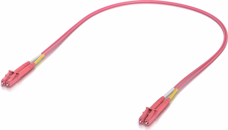 Ubiquiti OM4 Duplex LC UPC Fiber Patch Cable 0.5m - Multi-mode patch kabel, duplex LC, délka 0.5m
