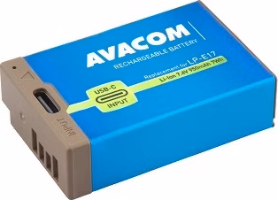 AVACOM Náhradní baterie Canon LP-E17 vstup USB-C Li-Ion 7.4V 950mAh 7Wh