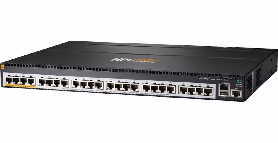 HPE Aruba Networking 2930M 24SR PoE Class 6 1s Switch