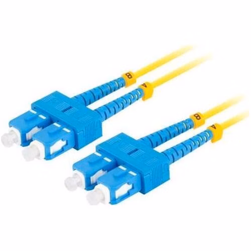 LANBERG optický patch cord SM SC/UPC-SC/UPC duplex 5m LSZH G657A1 průměr 3mm, barva žlutá
